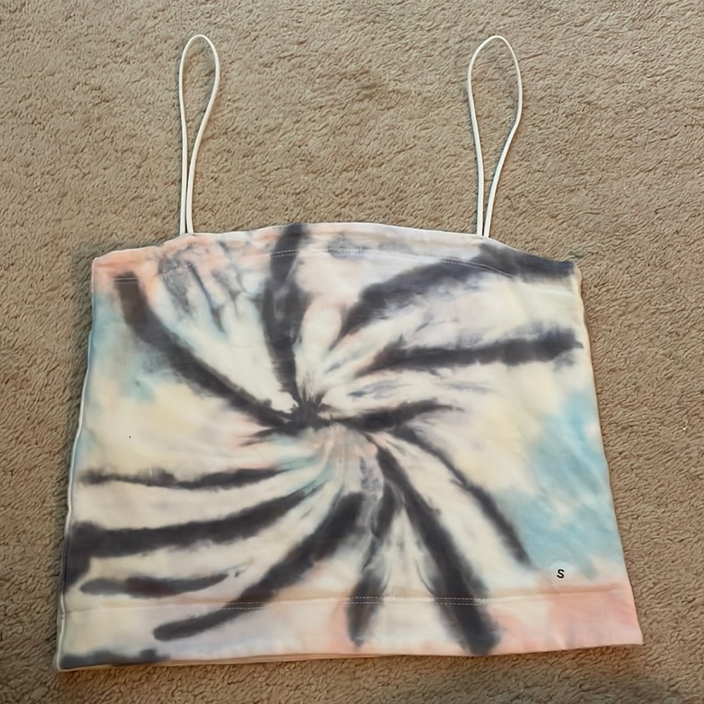 american eagle tie dye tank top size S